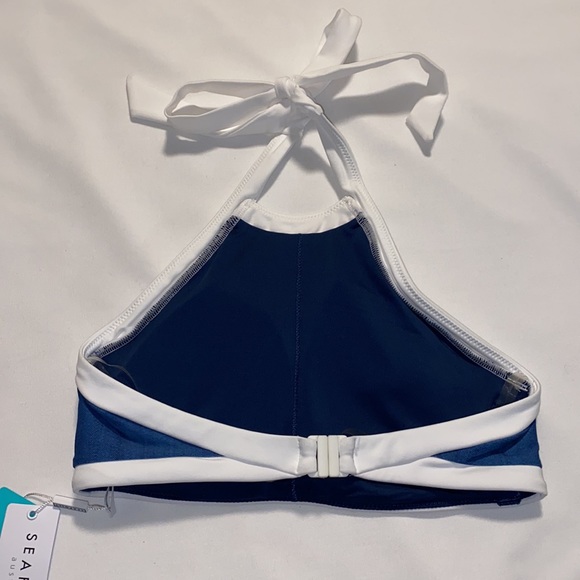 SEAFOLLY Block Party High Neck Tank Top Sz 6 - Picture 4 of 11